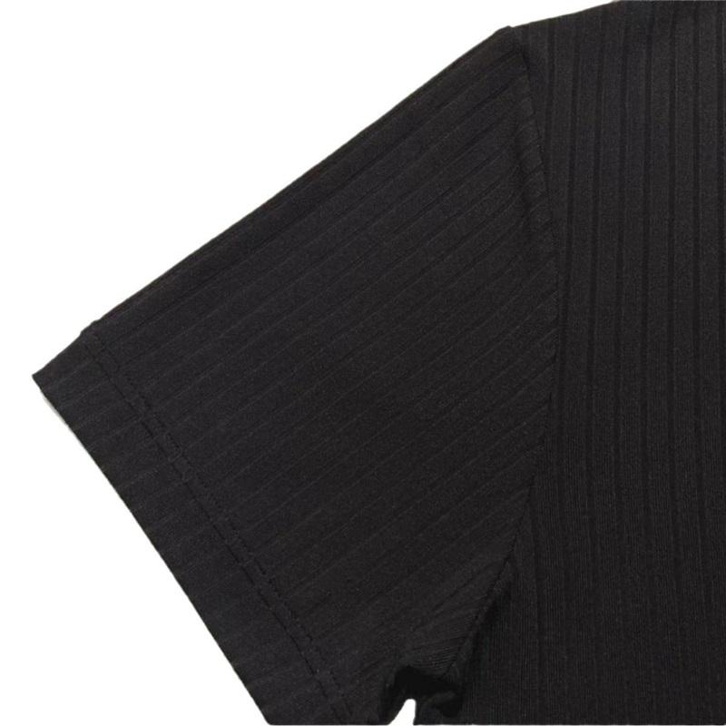 Europe And The United States Solid Color Men's Summer Versatile Short-sleeved Casual Knitted T-shirt