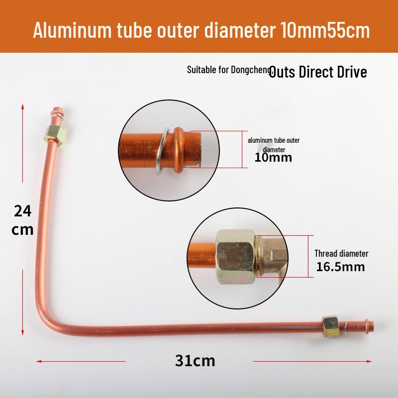 Compact Oil-Free Silent Air Compressor Kit with Elbow, One-Way Valve, Pressure Switch, Aluminum Tube, and Copper Intake Tube