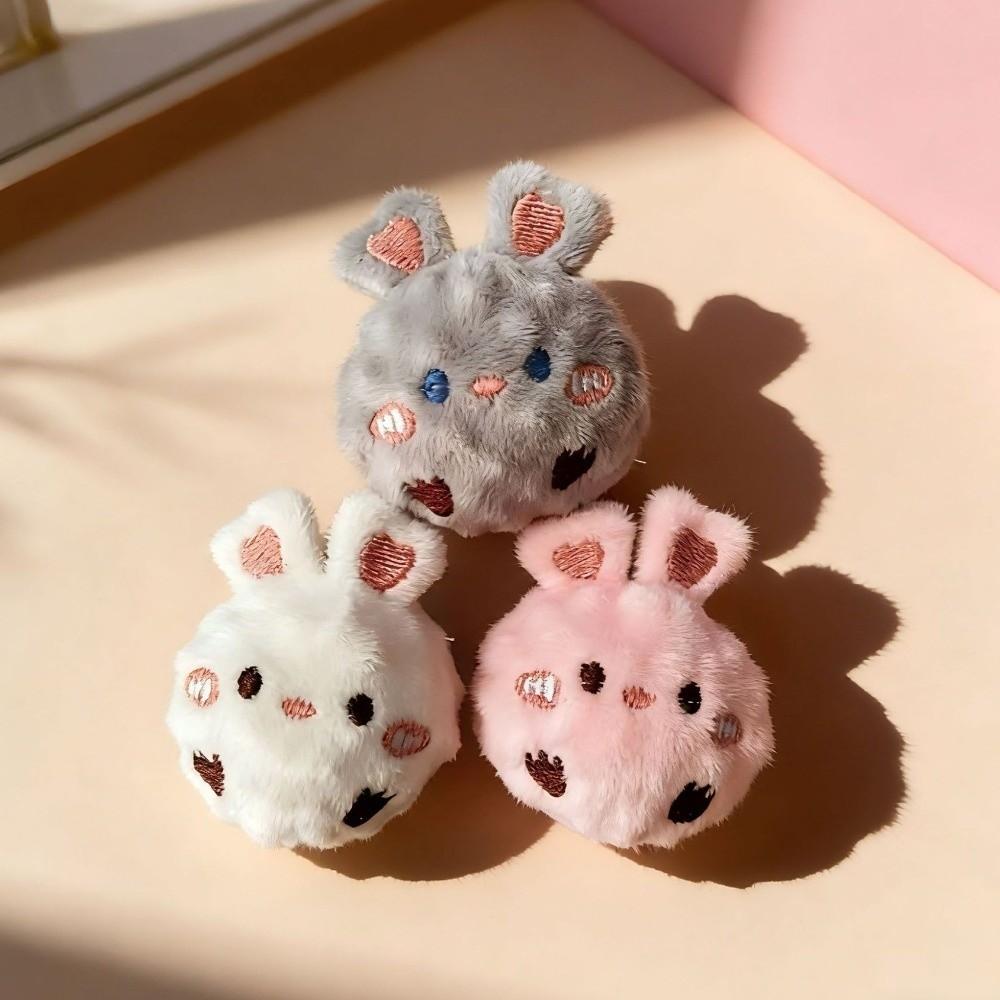 Bunny Shape Dog Chew Toy Colorful Puppy Squeaky Toy Cute Pet Bouncy Ball  Fetch Game