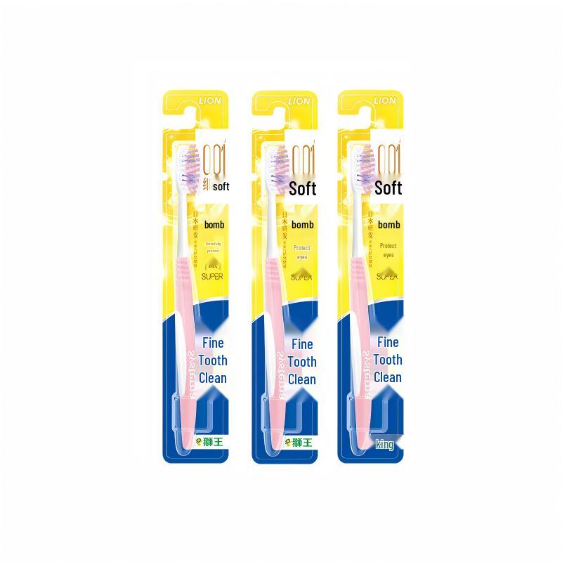Lion Gum Protection Soft Bristle Toothbrush 3-Pack