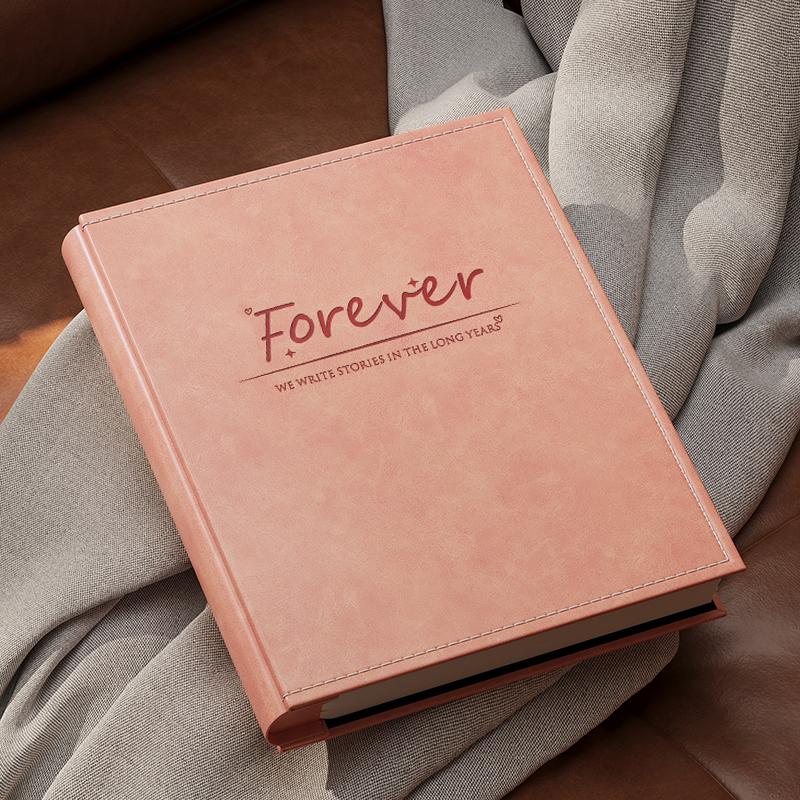 6-Inch Vertical Leather Photo Album: Large Capacity Family & Baby Keepsake Book for Mobile Phone Photos