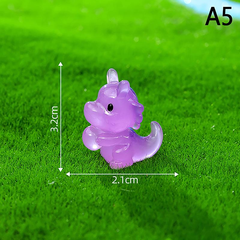 Figurine Miniature Luminous Egg-Holding Dinosaur Cartoon Micro Landscape Ornaments For Fish Tank Aquarium Accessories