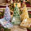 Kit Fai da Te Albero di Natale Colorato e Sognante con Perline Set Scintillante per Tessitura con Mini Perline Vacanza in Famiglia