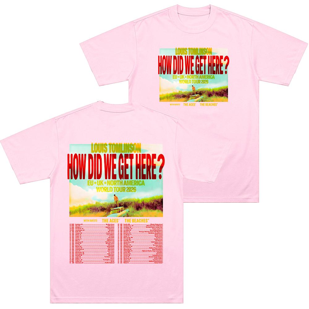 How Did We Get Here Tour Tshirt Louis Merch Gift for Fan Clothing Women Men Hip Hop Cotton Top Round Neck Fashion Y2K Streetwear