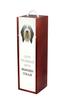 Bearded Collie, Highland Collie - Geometric Box With Photo And Inscription For Wine Brand Art-Dog
