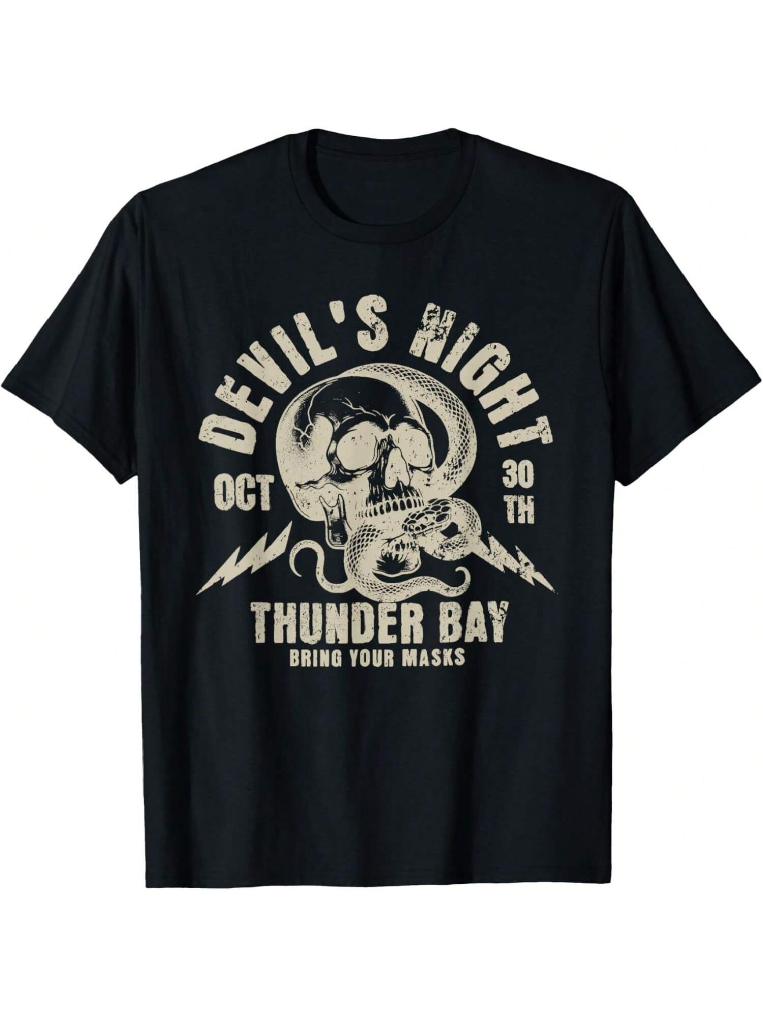 

Devil s Night Thunder Bay Bring Your Marks Funny Design T-Shirt XXXXXL