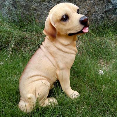 Labrador Figurines Lawn Ornament Animal Statues