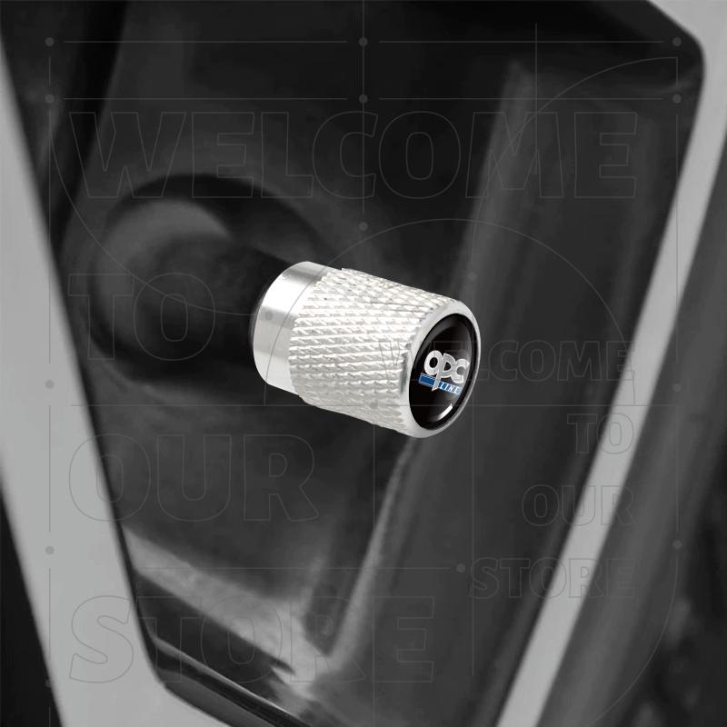 For Opel OPC Line Rocks Insignia Zafira Mokka LOGO 4pcs Car Wheel Tire Valve Aluminum Caps Tyre Stem Covers Airdust Waterproof