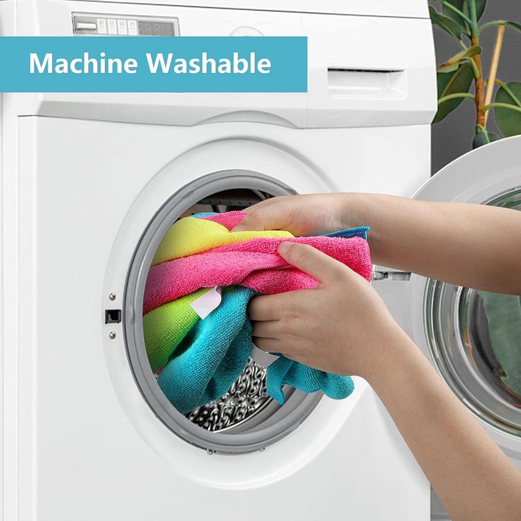 Dual-Sided Microfiber Towels for Cars Interior Detailing Towel 12 x 12 inch 500GSM Cleaning Rags for Car, Kitchen and Window