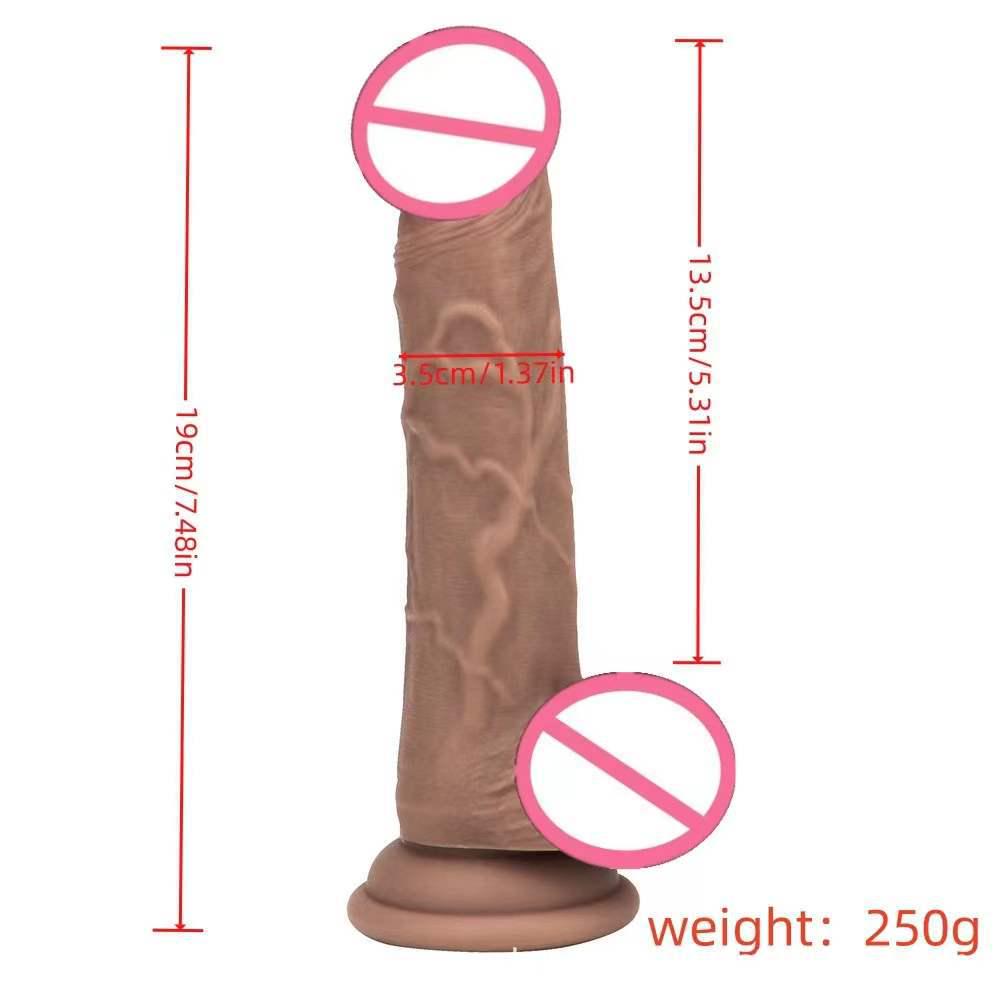 Realistic Soft Silicone Dildo Female Masturbator