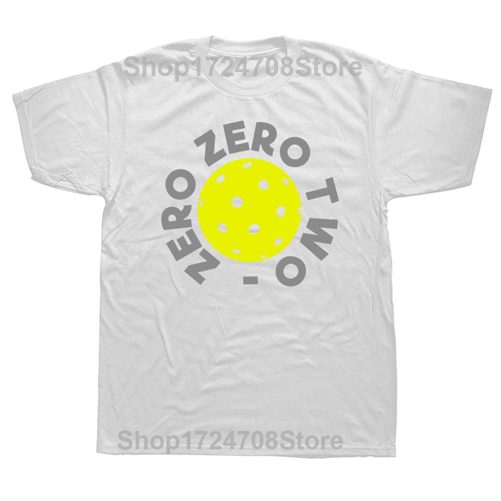 Funny Pickleball Sport T Shirt Zero Zero Two Summer Graphic Streetwear Dink Responsibly Birthday Gifts T-shirt Mens Clothing
