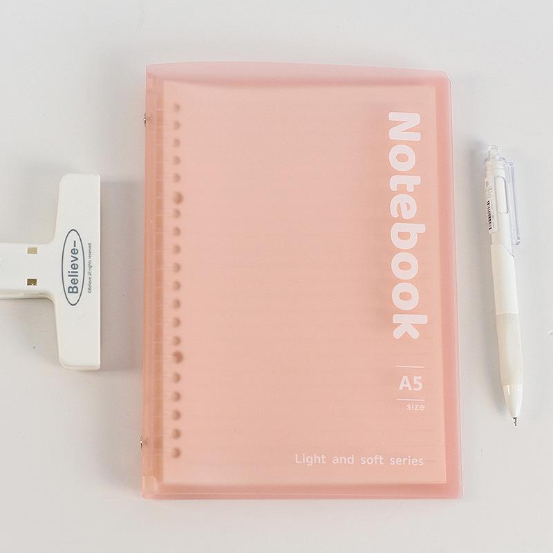 Pärm Anteckningsbok A5 B5 Lösblad Transparent Omslag Gradient Färg Memo Note Dagbok Kontorsskola