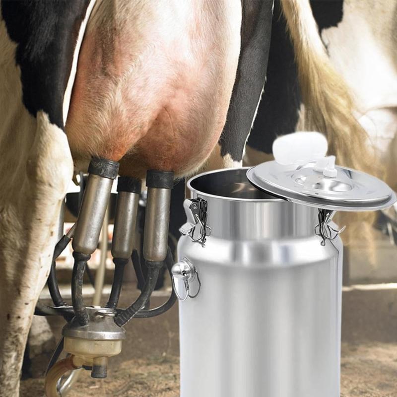 Large Capacity 10L Milking Equipment Bucket For Livestock Rustproof Stainless Steel Construction