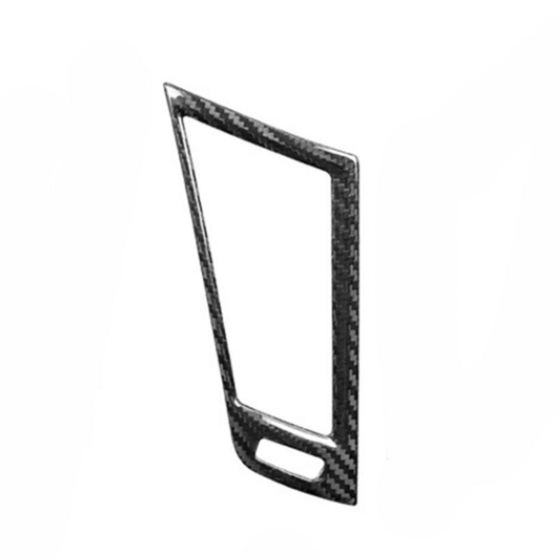 For Infiniti Q50L 2015- A/C Air Vent Trim Sticker Carbon Fiber Dashboard Conditioning Vent Frame Car Accessories