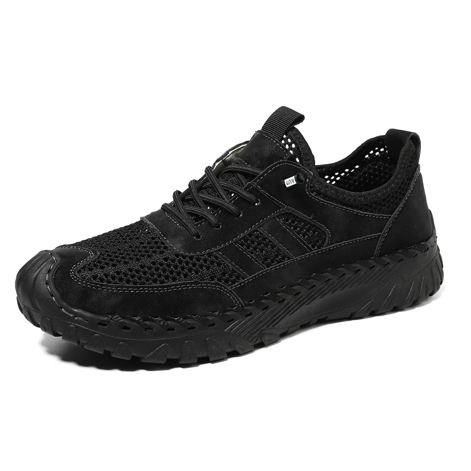 

Summer Men s Casual Sports Shoes, Comfortable Large Size Sewing Mesh Shoes, Trendy Men s Shoes EU45/CN46 чёрный