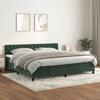VidaXL Divan Bed and Mattress Dark Green 200x200cm Velvet - Model 3141506