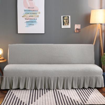 Stretch Jacquard Futon Potah na rozkládací pohovku se sukní Bezruký Potah na pohovku Ochranný kryt na nábytek Malé šeky Lze prát v pračce