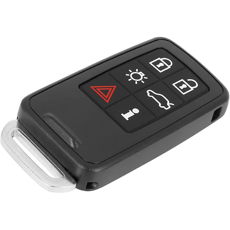 ACROPIX Keyless Entry Case 6 Key Button Key Fob Shell Cover Replacement Fit for Volvo S60 - Pack of 1 Black