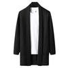 Men S Mid Length Slim Fit Korean Style Knit Cardigan Coat