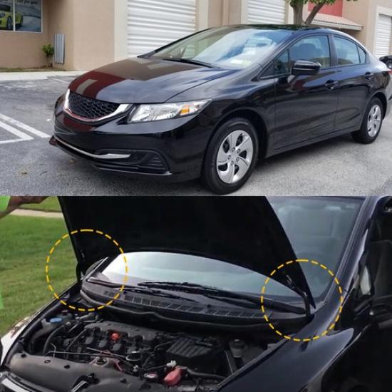 2/4X Hood Hinges Driver & Side Passenger For 2012 2013 2014 2015 Honda Civic EKK