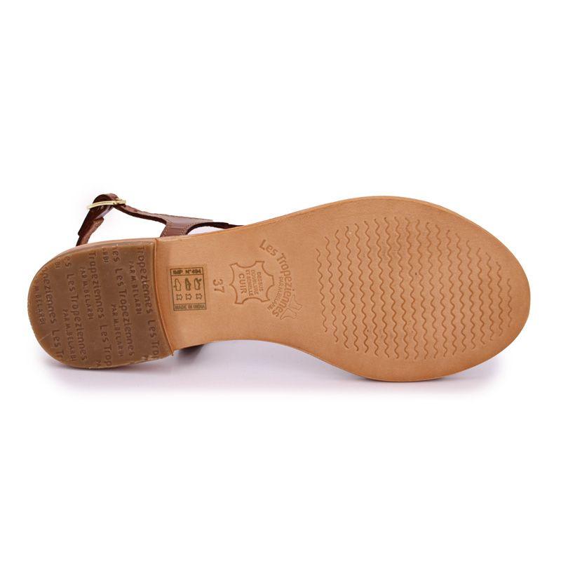 Hamoon Flat Sandals In Leather Women LES TROPEZIENNES PAR M.BELARBI