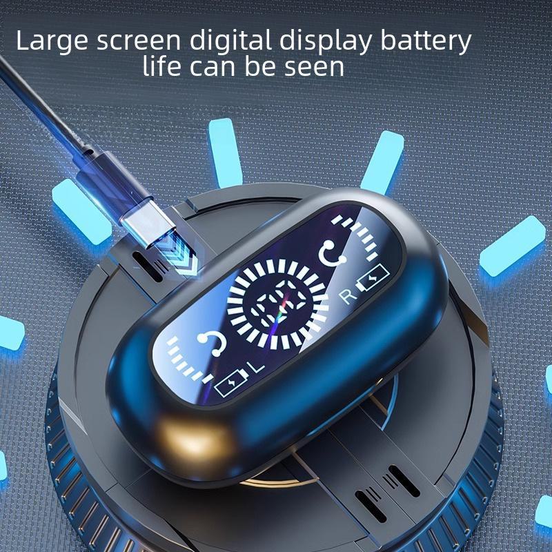 New Bone Conduction Bluetooth Sports Headset with Digital Display and Long Battery Life