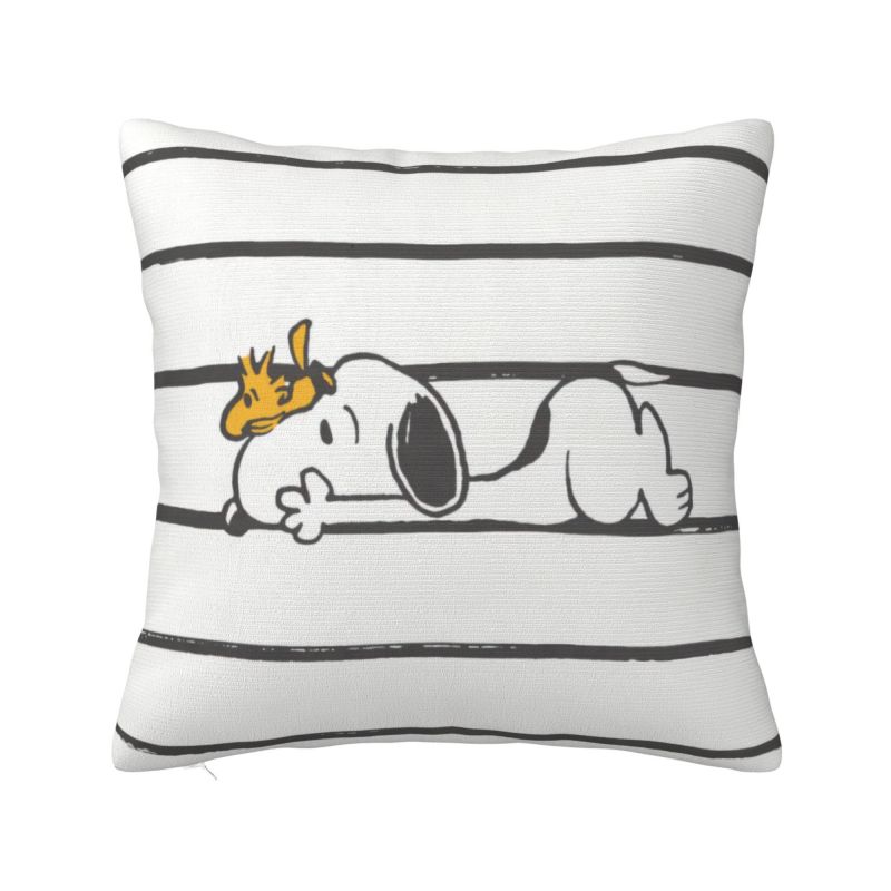 Benutzerdefinierter S-Snoopys Halloween Kürbis Kissenbezug Luxuriöser Kissenbezug Quadratischer Kissenbezug