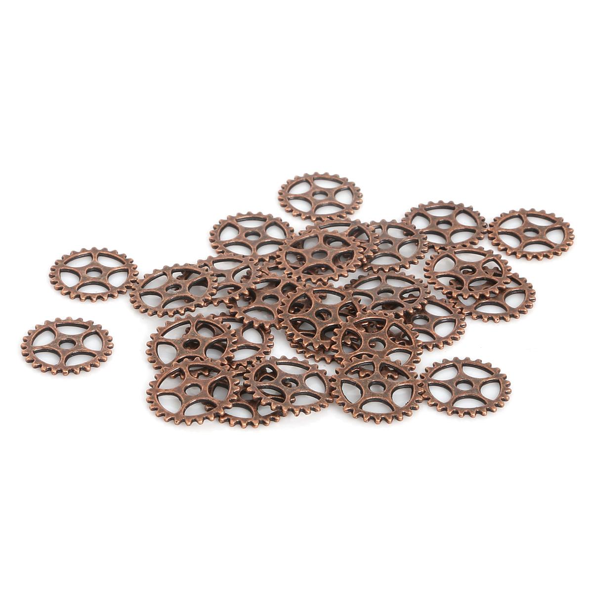 

50 шт., подвески с металлическими шестернями для изготовления ювелирных изделий, аксессуары для браслетов «сделай сам»