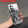 2DFlat Samsung phone case Black & White Floral Bloom Applicable to Galaxy S23 S24 S25ULTRA S26 A12 A14 A15 A16 A54 A55
