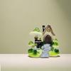 Garden Landscaping Ornaments Simulation Colorful Cartoon Mushroom House Creative Painted Lawn Garden Kindergarten Decoration Layout
