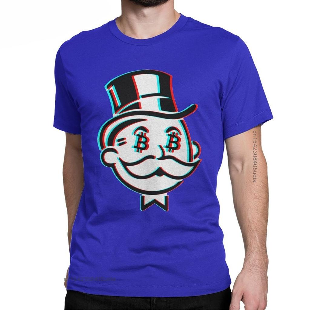 Fashion Crypto Bitcoin Mr Satoshi Nakamoto TShirt For Men Round Collar Cotton Graphic T Shirts Tee Shirt for Men Summer Tops