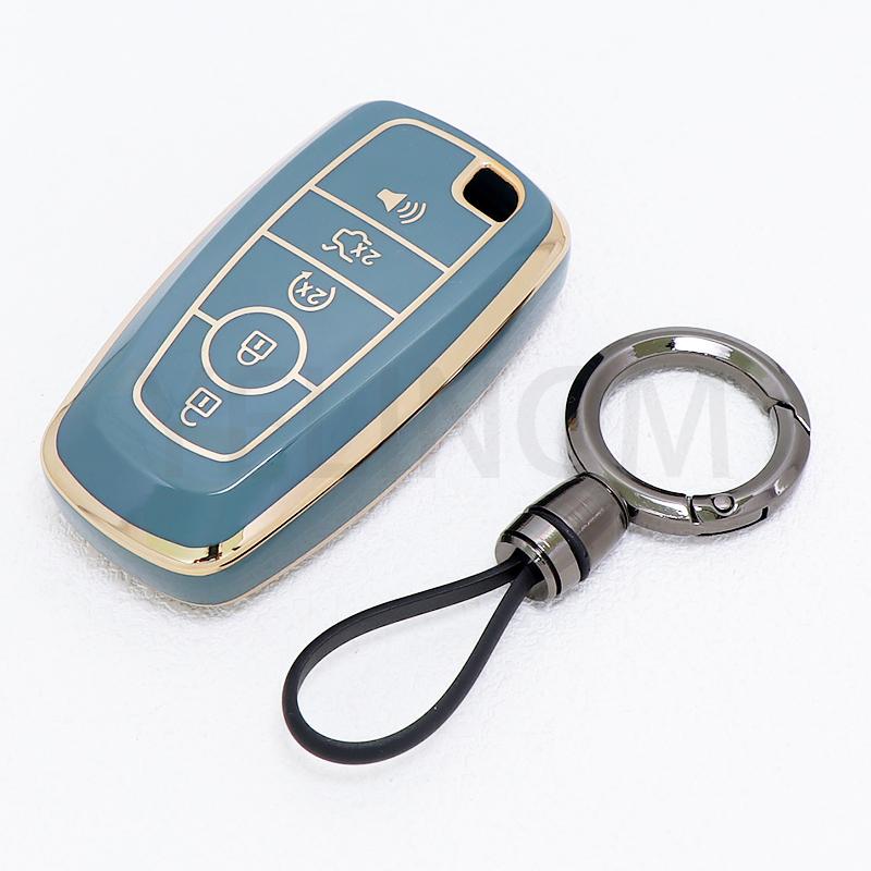 New TPU for Ford Explorer Mustang Fusion Escape F450 F550 F150 F250 F350 Raptor 2020 2021 Car Key Case Cover 5 Buttons Products