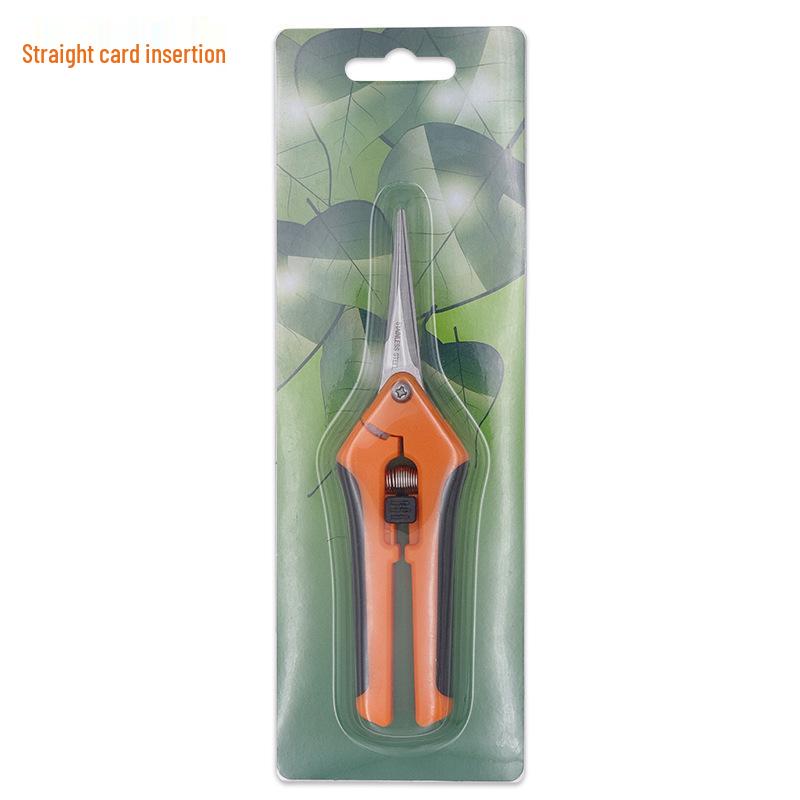 Stainless Steel Pruning Shears for Flowers, Fruit, and Vegetables - Straight Head Gardening Shears