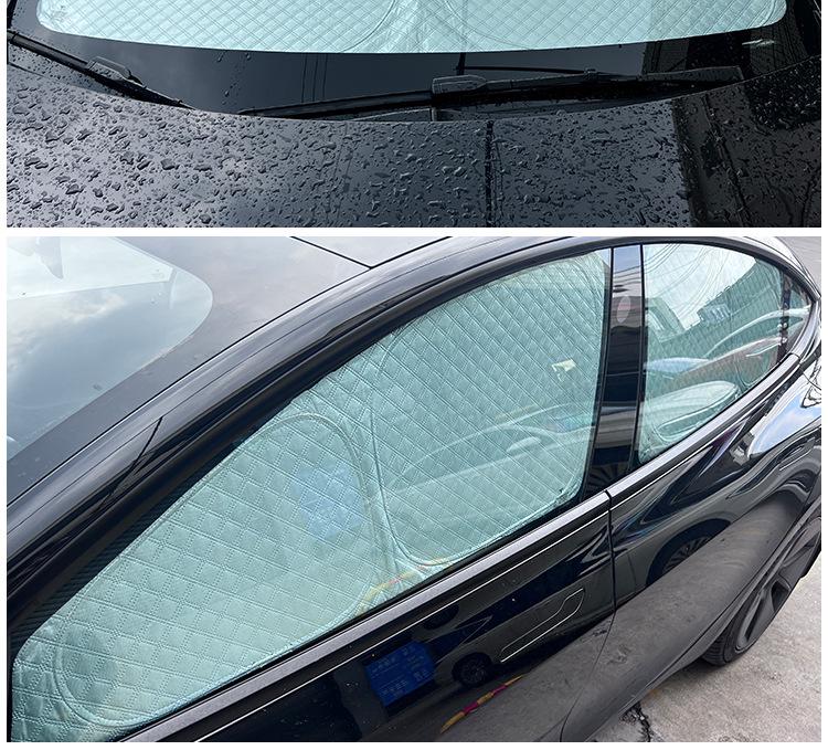 Tesla Model Y Full Blackout Windshield and Camping Privacy Sunshade