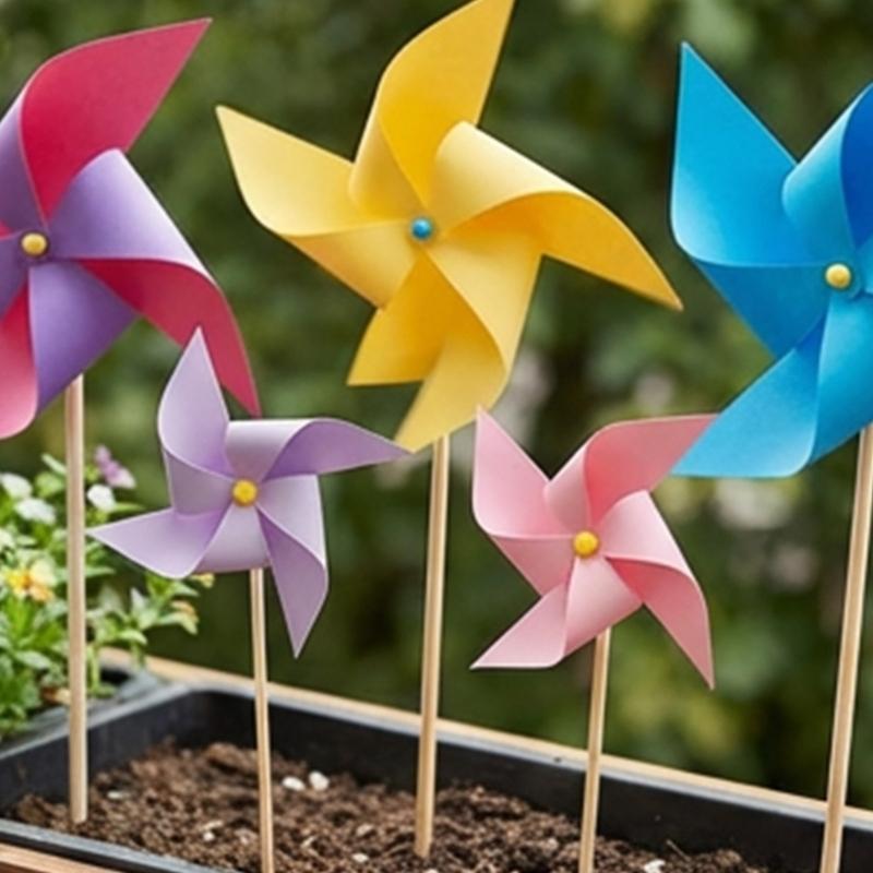 Pack of 42 Friendly Wood Dowels for Handicraft Projects Windmills Stick Fan Poles Safe for Children Handcraft Activity