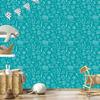 Wallpaper School Supplies Turquoise for Living Room and Bedroom 50x1000