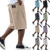 Shorts de Praia Masculinos de Verão Largos de Perna Reta Shorts Confortáveis