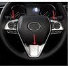 Silver Matte Steering Wheel Trim 3pcs For Toyota Camry 2018-