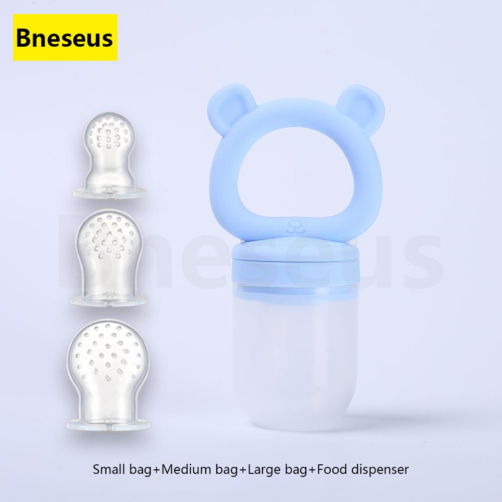 Non-Toxic Baby Food Processor Teether Pacifier Anti-Thumb-Sucking Molar Soothing Toy For Teething Discomfort & Mood Relief