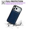 For iPhone 17 Pro Max Case Calf Texture PU Leather Anti Fingerprint Back Phone Cover