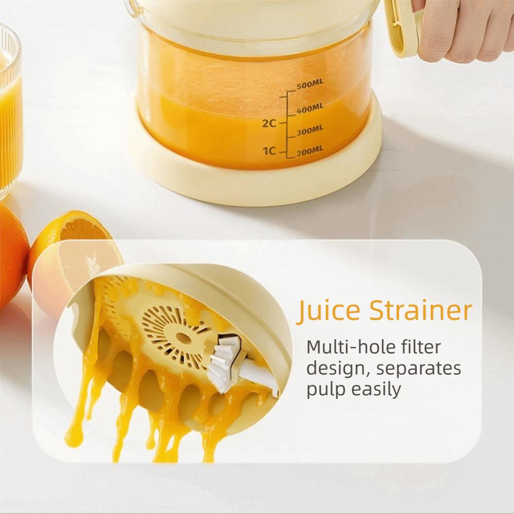 Transparent Hand Press Squeezer Scale Measure Fruit Residue Separator Manual Fruit Juicer  Home Use
