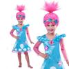 Kinder Troll Stil Festival Party Perücke Für Cartoon Cosplay Mit Pinker Kopfschmuck Kappe