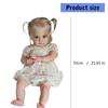 Realistic Silicones Baby Girl Doll 21inch with Flexible Joint for Kids Play Realistic Baby New Borns Asleep Toy Soft