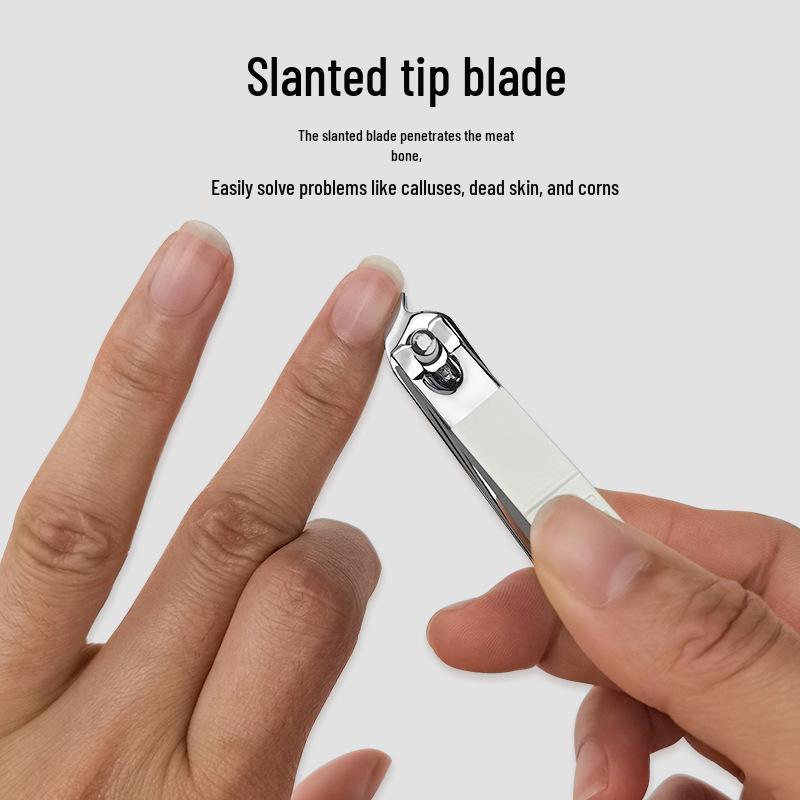 Scharfe Karbonstahl-Nagelknipser für dicke und harte Nägel - Tragbares Maniküre-Werkzeug für die häusliche Nagelpflege