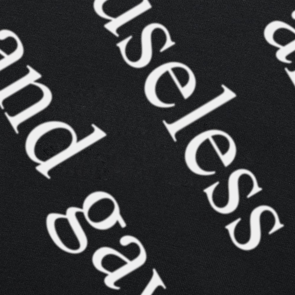 Funny I Am Useless and Gay Graphic T-shirts Men Women's Fashion Casual Tshirt 100% Cotton Loose Oversized Big and Tall T Shirt