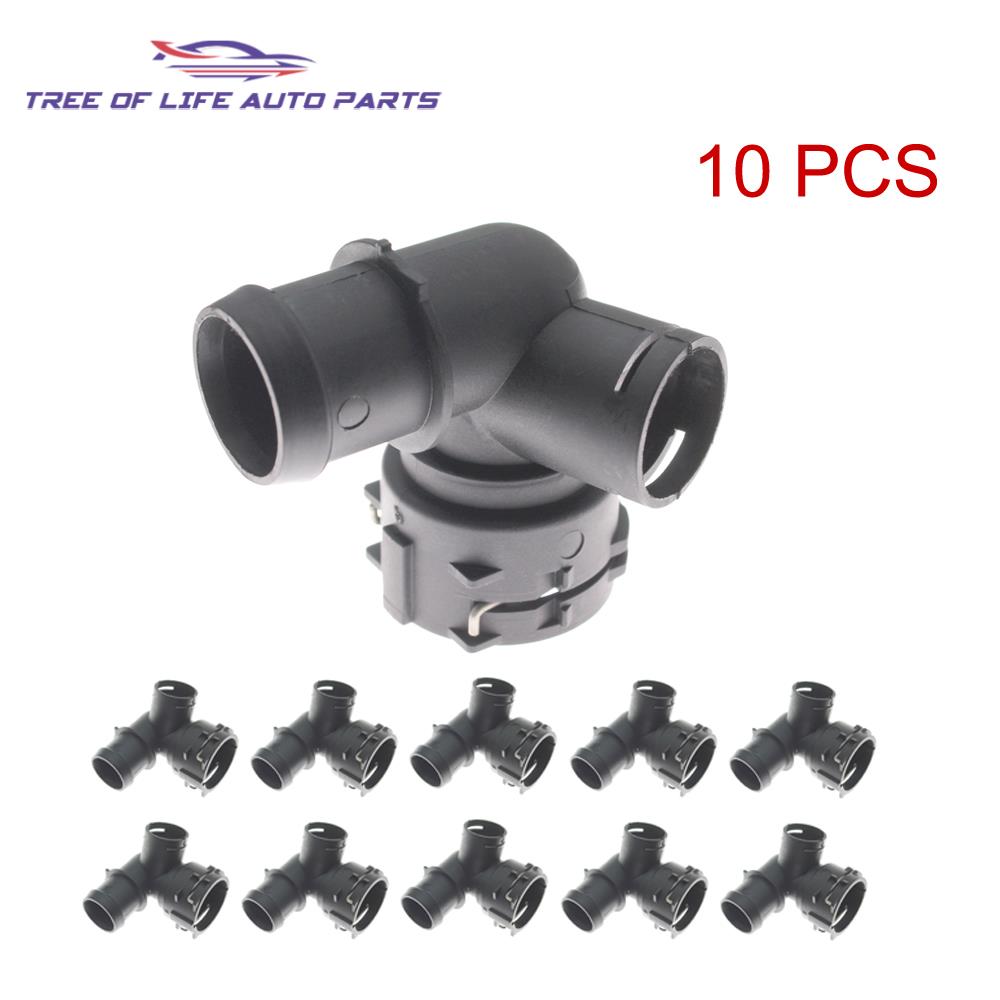 10pcs New Coolant Water Hose pipe Joint For VW Volkswagen Golf Passat B8 2015- Tiguan Touran Jetta 5QD122291E 5QN122291H