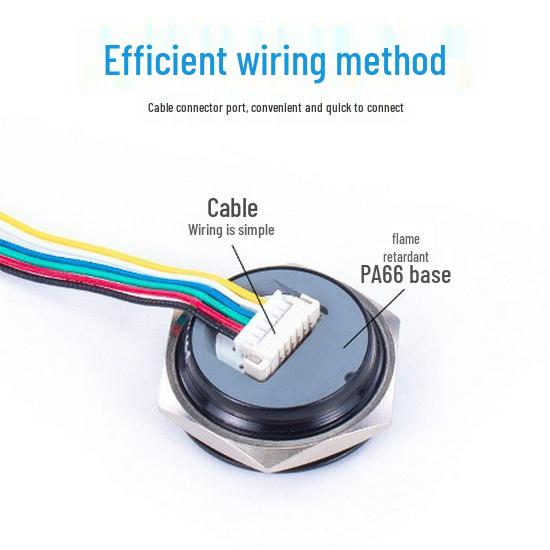 Ultra-Thin 16/19/22MM Metal Button with Light: Self-Reset Tactile Micro-Stroke Momentary Switch.