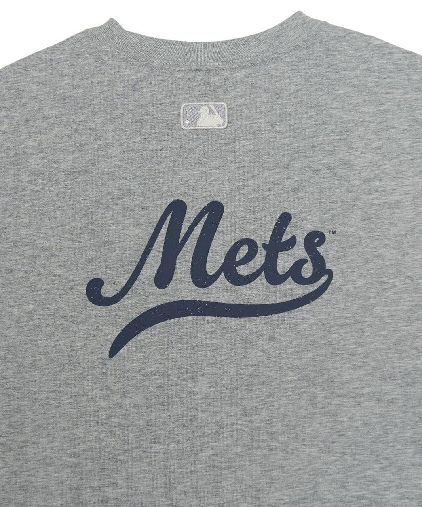 Emelbi Sportive Cursive Back Letter Short Sleeve T-Shirt Nym (Melange Grey)