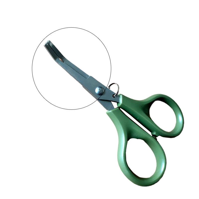 Edelstahl Dyneema PE Fischschnur Schneidwerkzeug Gebogene Gerade Flache Haken Adlerkopf Angelschere Mit Gezackten Zähnen