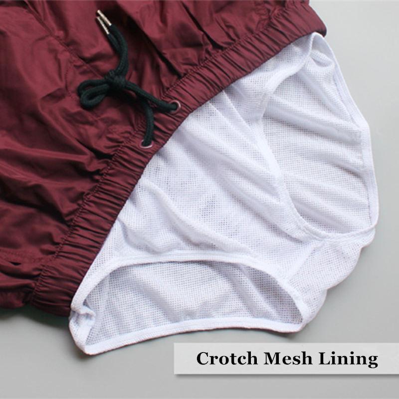Seobean Swimwear Mens Swim Shorts 5 Inch Swimming Trunks For Man Sexy Swimsuit Beach Boxer Briefs Bathing Suit Board Zwembroek